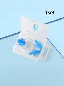 1 Set Swimming Nose Clip & Ear Plugs, Silicone Swimming Accessories, Anti-Leakage Competitive Swimming Equipment - Earplugs and Nose Clips - View 14