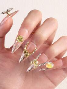 迷你金属美甲旋转配件 美甲饰品 3D美甲旋转饰品 旋转轴承美甲工具 美甲戒指饰品 旋转轴承 DIY美甲沙龙美甲工具 - 彩色 - 查看 3