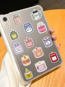 50pcs Colorful Cartoon Aromatherapy Candle Sticker Aesthetic Graffiti Decal For Laptop Luggage Notebook Scrapbook Phone Sticker HD Printing PVC Gift (Not Easy To Fall Off) - 1 Set - View 9