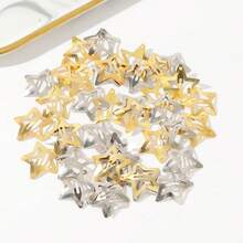 Y2k Style Gold & Silver Five-Pointed Star Hair Clips 40pcs/Set Street Claw Clips Hair Claws Hair Barrettes, School Stuff, Hair Accessories - Multicolor - View 5