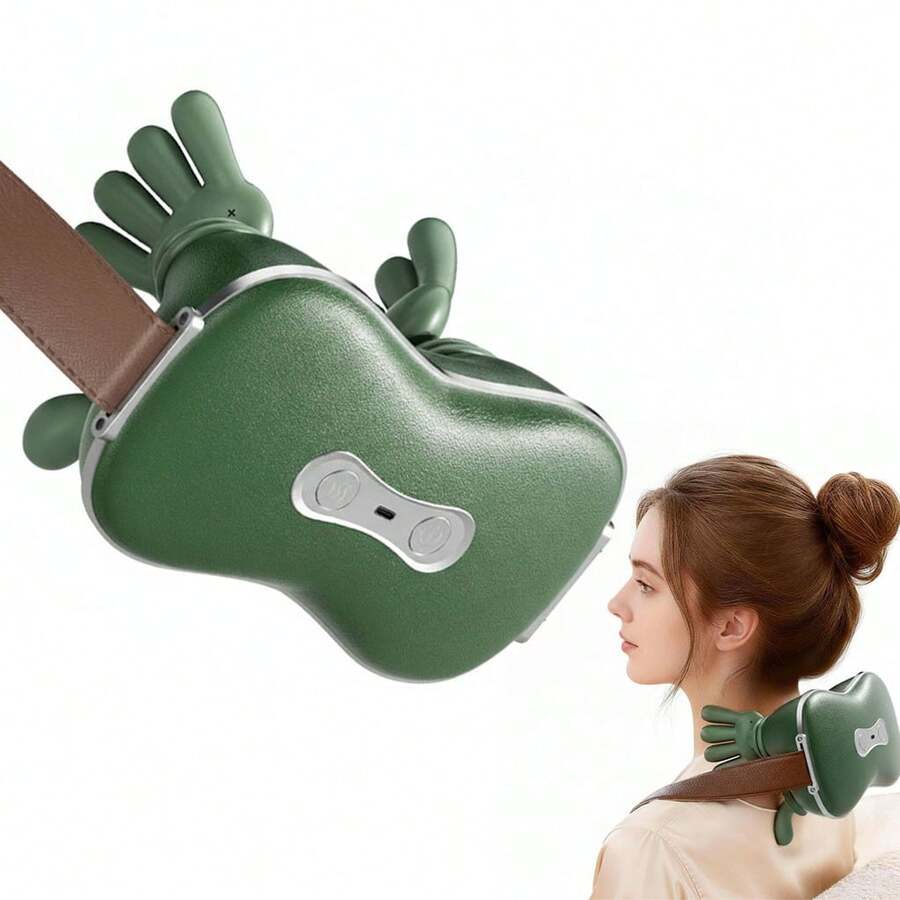 FollowBreak Masajeador eléctrico recargable por USB para cuello y hombros, masajeador de acupresión para hombros y espalda, que imita el masaje manual humano, apto para cuello, hombros, espalda y piernas, para uso doméstico y como regalo - Multicolor - Ver 1