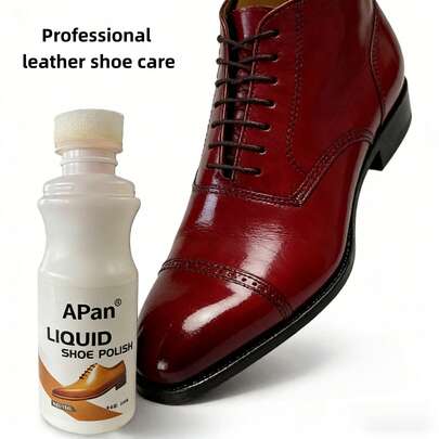 Liquid Shoe Polish - 100ml, Professional Leather Shoe Care, Available In Three Colors, Suitable For Caring For All Colors Of Leather, Polishes And Nourishes Leather Shoes, A Great Helper For Leather Shoes, And An Excellent Gift Choice.