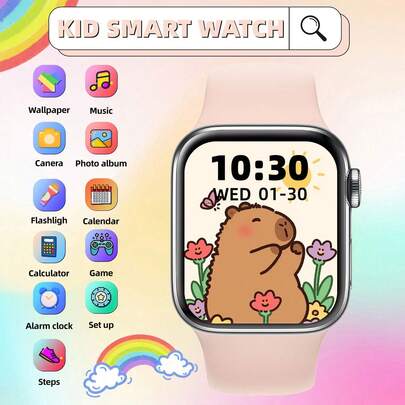 Este nuevo smartwatch cuenta con una pantalla táctil Full HD de 1.86 pulgadas, con podómetro, contador de calorías, múltiples modos deportivos y funciones de notificación de mensajes y llamadas. Este smartwatch multifuncional es un regalo de Navidad ideal.