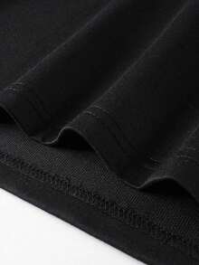 Men's Summer Fashion Casual Drawstring Hooded Vest - Black - View 4