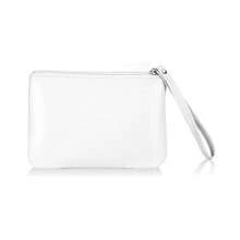 4.5 X 6.5 Clutch Stadium Approved, Leather Coin Purse For Women Wristlet Money Pouches For Cash Car Change With Zipper Lipstick Holder, Extra Small Makeup Bag For Purse Organizer Insert, White - White - 查看 1