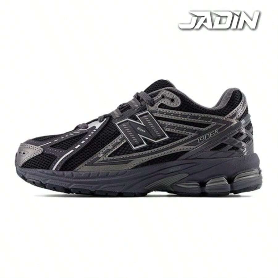 New Balance NB 1906R Abrasion Resistant Low Top Kids Women'sLifestyle Shoes Black Gray Kids' GC1906EX - màu đen - Xem 1