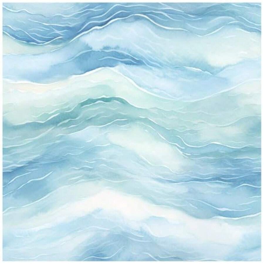 Papel pintado ondulado desprendible para recámara papel de contacto azul 45 x 3 m-B031 - Azul - Ver 1