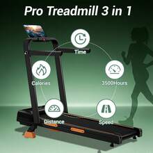 CURSOR FITNESS 3 In 1 Walking Pad With 15% Incline, 6.3MPH Treadmill For Home Use With Incline, LED Display, 2.5 HP Quiet Small Walking Machine For Home And Office, Maximum User Weight 300Lbs. - View 4