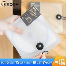 Estuche de plástico transparente con hebilla para CD, bolsa organizadora de almacenamiento con soporte para DVD B34T - A3 - Ver 8