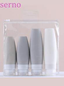 Juego de botellas de viaje de silicona, envases de cosméticos de silicona, botellas de almacenamiento, kit de artículos de tocador - Multicolor - Ver 6