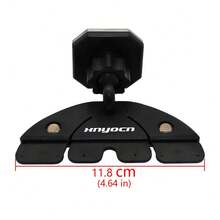 xnyocn 360°旋转通用磁吸式车载手机支架，适用于CD槽和空调出风口，兼容所有手机型号 - 黑色 - 查看 6