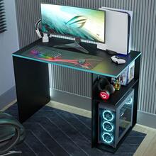Mesa Gamer Escritorio Para Computadora Madesa Negro/Azul - Negro y Azul - Ver 7