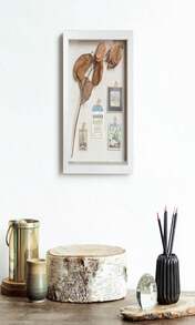 Califortree 8x10 Shadow Box Frame With Linen Back - Sturdy Rustic Memory Display Case Of Flower, Pictures, Medals And More, White - ColorE - View 7