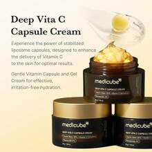 Medicube Deep Vita C Capsule Cream 55g, Capsule Cream With Deep Vitamin C, Vitamin C Capsule, For Uneven Skin Tone And Dark Spots, Skin Radiance Improvement, Niacinamide, Anti-Aging, Brightening Skin, Best Selling Skincare, Korean Skin Care, Top Selling Whitening Skincare, K Beauty - 維生素 C - 查看 4