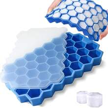 37-Cavity Mini Silicone Honeycomb Mold - Ice Cube Mold - Chocolate Mold - Multicolor - View 10