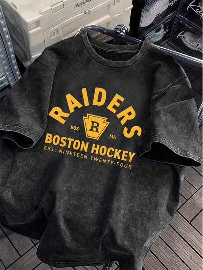 Shane Holland 对阵 Ilya Rozanov 复古水洗T恤 | 大码女式休闲宽松短袖卡通印花T恤，四季皆宜