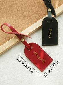 1pc Customized Luggage Tags, Personalized Luggage Tag Charm With Custom Name And Gold Lettering, Suitable For Handbags, Backpacks, Suitcases Unique Travel Accessory And Gift - Multicolor - View 10