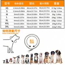 Collar de perro de acero inoxidable resistente a mordeduras - Plateado - Ver 2