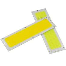 120x36MM 12W COB tira de luz LED bombilla lámpara 12V 1300LM azul cálido Natural blanco frío matriz COB para luces de trabajo OZU5 - Blanco Frío 6500K - Ver 5