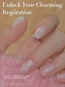 BORN PRETTY 10ml Silver Shiny Glitter Nail Polish, Reflective Shimmery Gel Nail Art Design Paint, Suitable For Home And Salon Use - Multicolor - View 10