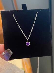 925 Sterling Silver Mini Sweet Heart Pendant Necklace, Elegant Minimalist Design Choker Necklace Gift Valentines - Love - View 24