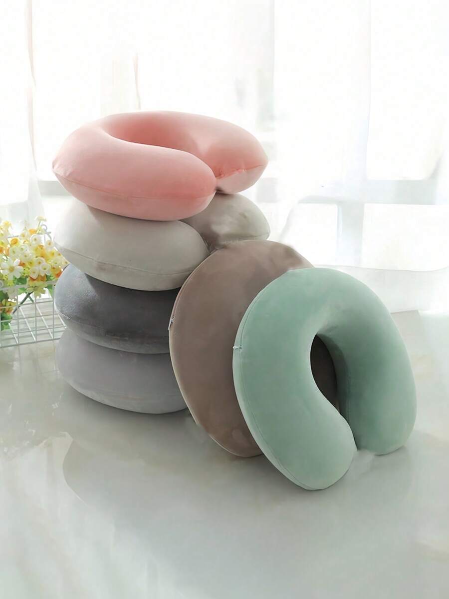 U-Shaped Portable Comfortable Breathable U-Shaped Pillow, Airplane Neck Pillow Unisex Soft Neck Pillow Suitable For Travel, Car, Home, Office, Airplane And Study, Inflatable Neck Pillow Outdoor Essential Travel Gear, Summer Camping, Soft