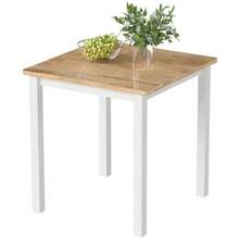 Dining Table Made Of Rubberwood, For Up To 4 People, Natural Wood - Mustard Yellow - View 1