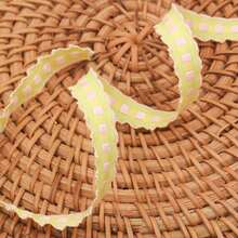 Cinta bordada con encaje y cuadros, accesorios hechos a mano para diademas con moños, ropa, zapatos, sombreros, embalaje de ramos - Multicolor - Ver 17