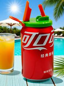 1-Pack Reusable Soda Can Lids With Straws–Leak-Proof  Lids For Standard 12oz&16oz Beverage Cans–Spill-Proof Drink Cover For Soda, Juice, Beer, Energy Drinks– Reusable Can Topper Lid For Home, Travel, Office, Outdoor Use - Màu sắc ngẫu nhiên (1 gói) - Xem 6