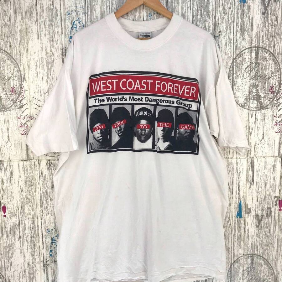 Vintage Y2k NWA Hip Hop Gangsta Rap West Coast Group T-Shirt / 2xl Size - 黑色 - 查看 1