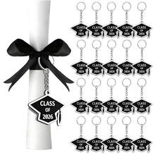 20个装 2026届毕业典礼钥匙扣 橡胶钥匙链 毕业帽 - 彩色 - 查看 8