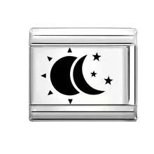 1件装DIY模块化手链，饰有星星、月亮、爱心和宠物眼睛元素，适合作为派对礼物送给朋友/情侣，适用于圣诞节、新年、万圣节、情人节等节日，设计精美，不锈钢材质。 - M294165 M294166 - 查看 3