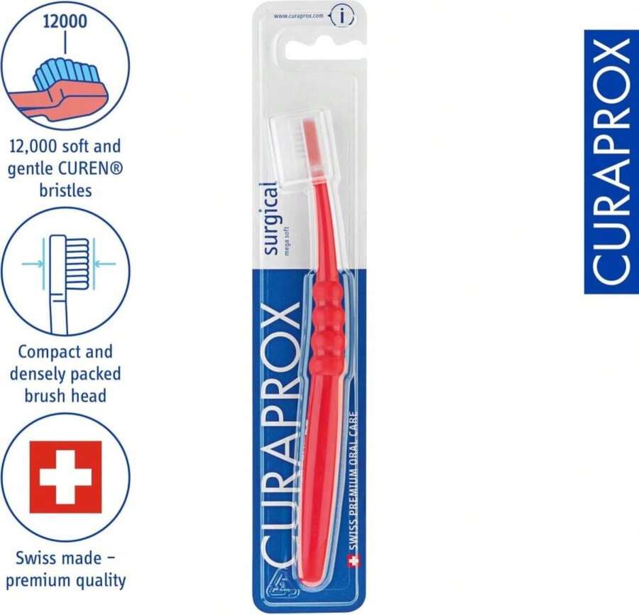 Curaprox CS Surgical Toothbrush \U2013 Post-Surgery Oral Care | Ultra-Soft Curen? Filaments | Small Head (Pack Of 2) - ColorB - View 1