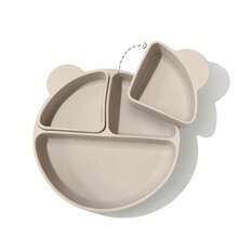 3pcs Baby Feeding Essentials Set | 6+ Months Self-Feeding 3-In-1 Silicone Divided Plate | Leak-Proof & Easy To Clean | Dishwasher & Oven - Multicolor - View 11