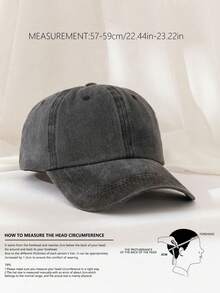 1 pièce Casquette de baseball unisexe vintage lavée avec lettre brodée, chapeau de soleil, chapeau hip hop, casquette de couple, casquette de meilleur ami, casquette de camionneur, convient pour le port quotidien, les sorties, les voyages, les vacances - Multicolore - Voir 4