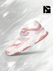 New Balance 9060 Rose Pink (Wide) (GS) Women's Lifestyle Sneakers – Shose For Woman-Vintage-Spring & Summer-Inspired Running Shoes, Shock-Absorbing Comfort, Gym To Streetwear Casual Wear-Easter Gift–GC9060FR - Hồng hồng - Xem 1
