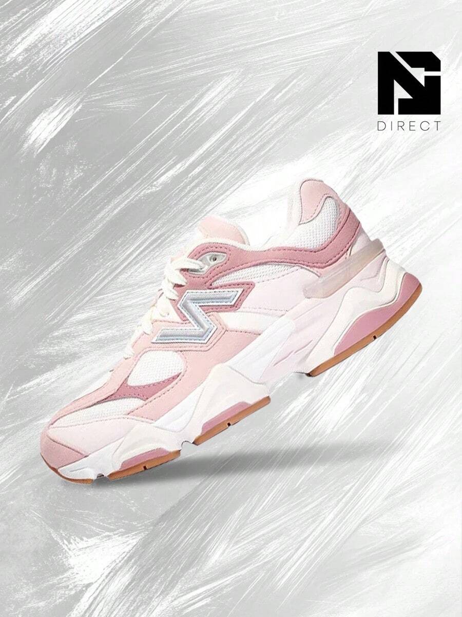 New Balance 9060 Rose Pink (Wide) (GS) Women's Lifestyle Sneakers – Shose For Woman-Vintage-Spring & Summer-Inspired Running Shoes, Shock-Absorbing Comfort, Gym To Streetwear Casual Wear-Easter Gift–GC9060FR - Hồng hồng - Xem 1