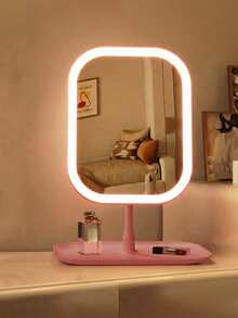 LED Makeup Mirror, Lighted Makeup Mirror, Portable Makeup Mirror, Tri-Mode Makeup Mirror With Touch Control, Foldable Stand, Bedroom Mirror, Travel Makeup Mirror, Women's Halloween & Christmas Gift, Autumn Home Decor, Makeup, Vanity, Makeup Accessories, Mirror, Makeup Mirror, Mini Mirror, Handheld Mirror, Affordable Price, Christmas Gift, Makeup Tools, Cheap & Good - Multicolor - View 17