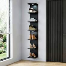 Tomnk 7 Tier Wall Mounted Shelf Unit, Floating Shelves, Wall Shelf For Home Decor Organizer Display, Wall Decor For Living Room, Bedroom, Office - 彩色 - 查看 7