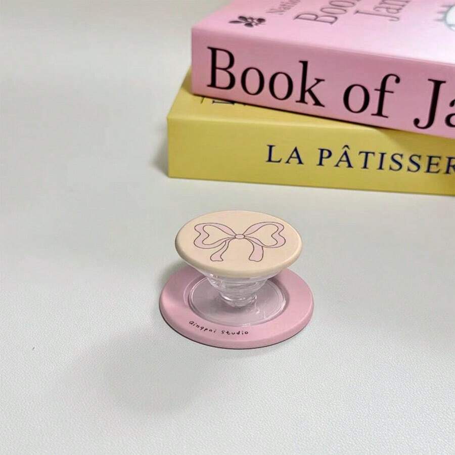 MagSafe Magnetic Phone Holder, Air Cushion Stand, Magnetic Base, Strong Magnetic Absorption, Minimalist Bow Design - Multicolor - View 1