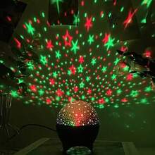 RGB Night Light, LED Projection Lamp, Moon & Galaxy Projector, 5V USB, Gift For Christmas, Room Decor LED Night Light - 黑色 - 查看 5