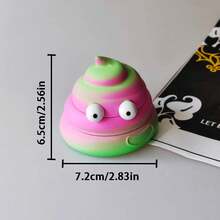 1件装，创意便便造型塑料金属研磨机，便便造型塑料锌合金手动烟草研磨器，金属烟草研磨器，适用于研磨香烟 - 节日礼物！情人节礼物 - 彩色 - 查看 4