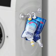 1个装沐浴露补充装，悬挂式沐浴露补充装小工具，浴室沐浴露和洗发水补充装悬挂架，随机包装图案 - 懸掛式 - 查看 10