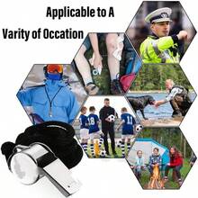 Red & Yellow Card, Stainless Steel Whistle With Lanyard, Soccer Accessories - Multicolor - View 8