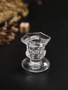 1 件/1 套玻璃烛台/烛架/烛台,温馨透明玻璃烛台,适用于节日聚会、家居装饰、乔迁礼物、餐桌中心摆件、下午茶摆设、儿童派对装饰、婴儿房装饰、宠物友好型家居装饰、窗台展示、书架装饰、玄关桌装饰、户外露台装饰、烛光瑜伽等场合。 - 多色 - 查看 13