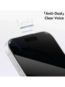 Yezodawee 3片装360°全覆盖防窥屏保护膜 - 四重隐私保护，超强钢化玻璃，强度提升5倍，隐形保护，防指纹，易于安装，防刮花，无气泡，兼容手机壳，防窥，防指纹，防摔，兼容 17 Pro Max/17 Pro/17 Air/17/16E/16 Pro Max/16 Pro/16 Plus/16/15 Pro Max/14 Pro Max/13/12/11/XS MAX/XR Plus系列，屏幕保护必备品，适用于日常、办公、家庭使用。手机屏幕保护膜，手机配件，防窥，防水，防震，防摔，防刮花。 - 黑色 - 查看 6