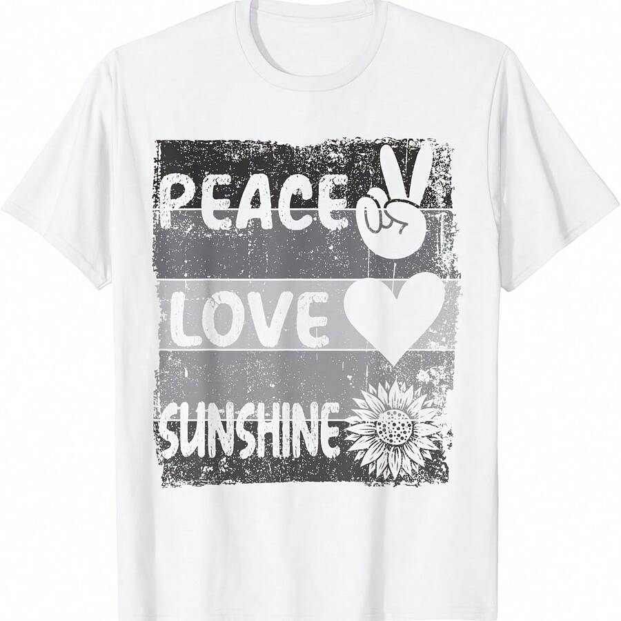 Printed Versatile Short Sve Crew Neck Wos - Grey - View 1