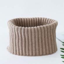 秋冬季发带颈套，保暖围巾，男女新款，针织假领，双层加厚羊毛围巾，套头针织围脖，防风保暖加厚针织围巾，冬季男女通用围巾 - 彩色 - 查看 12