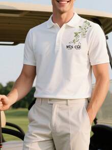 1 chiếc áo polo thể thao nam nhẹ, thoáng khí, thiết kế thêu và in tinh tế, tôn dáng, thể hiện phong cách quý ông năng động. - trắng - Xem 4