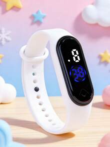 1pc Fashion LED Electronic Watch For Kids, Displays Time & Date, Suitable For Christmas, Holidays, School, Sports And Daily Wear - Multicolor - View 5